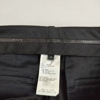 theory Light Saxony サキソニー ウール センタープレススラックス ワイド パンツ ブラック レディース セオリー【中古】5-0814T∞