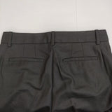 theory Light Saxony サキソニー ウール センタープレススラックス ワイド パンツ ブラック レディース セオリー【中古】5-0814T∞