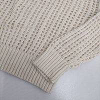 SLOBE IENA 5Gメッシュアミニットプルオーバー 定価13200円 ニット 23AW アイボリー レディース スローブイエナ【中古】5-0807M∞