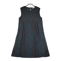 FIFILLES 未使用品 フランス製 ノースリーブ ワンピース グリーン ブラック レディース フィフィーユ【中古】5-0608S♪