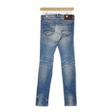 Johnbull スキニージーンズ ストレッチ素材 ダメージ加工 デニムパンツ ライトブルー レディース ジョンブル【中古】5-0807G∞