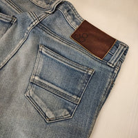 Johnbull スキニージーンズ ストレッチ素材 ダメージ加工 デニムパンツ ライトブルー レディース ジョンブル【中古】5-0807G∞