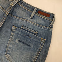 YANUK リラックスドスリム デニムパンツ KAY ジーンズ 定価25300円 デニムパンツ ライトブルー レディース ヤヌーク【中古】5-0807G∞