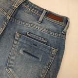 YANUK リラックスドスリム デニムパンツ KAY ジーンズ 定価25300円 デニムパンツ ライトブルー レディース ヤヌーク【中古】5-0807G∞