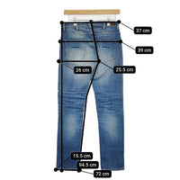 YANUK リラックスドスリム デニムパンツ KAY ジーンズ 定価25300円 デニムパンツ ライトブルー レディース ヤヌーク【中古】5-0807G∞