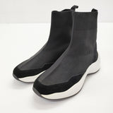 Le Talon ハイカットスニーカー スリッポン サイズL スニーカー ブラック ホワイト レディース ルタロン【中古】5-0313G◎