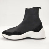 Le Talon ハイカットスニーカー スリッポン サイズL スニーカー ブラック ホワイト レディース ルタロン【中古】5-0313G◎