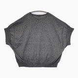 theory CASHCOTTON コットンカシミヤ 半袖 セーター ニット グレー レディース セオリー【中古】5-0814T∞