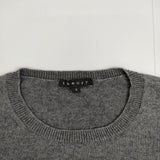 theory CASHCOTTON コットンカシミヤ 半袖 セーター ニット グレー レディース セオリー【中古】5-0814T∞