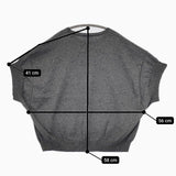 theory CASHCOTTON コットンカシミヤ 半袖 セーター ニット グレー レディース セオリー【中古】5-0814T∞