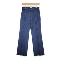 IENA デニムフレアセンタープレスパンツ ジーンズ 定価17600円 デニムパンツ 23AW ネイビー レディース イエナ【中古】5-0807G∞