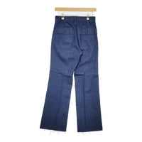 IENA デニムフレアセンタープレスパンツ ジーンズ 定価17600円 デニムパンツ 23AW ネイビー レディース イエナ【中古】5-0807G∞