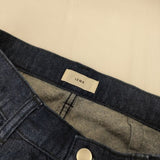 IENA デニムフレアセンタープレスパンツ ジーンズ 定価17600円 デニムパンツ 23AW ネイビー レディース イエナ【中古】5-0807G∞