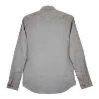 theory コットンポリエステルシャツ 長袖シャツ グレー メンズ セオリー【中古】5-0428M∞