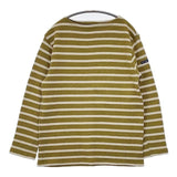 SAINT JAMES T3 圧縮ウールボーダー セーター ニット カーキ ベージュ レディース セントジェームス【中古】5-0814T∞