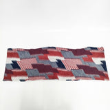 harmonie チェック 柄 ストール マフラー レッド ネイビー レディース アルモニ【中古】5-1023T◎