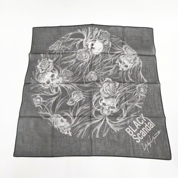 BLACK Scandal Yohji Yamamoto 未使用品 ステッカー付き スカーフ ブラック メンズ ブラックスキャンダル ヨウジヤマモト【中古】5-0901G◎