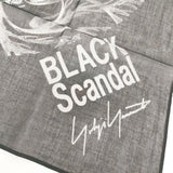 BLACK Scandal Yohji Yamamoto 未使用品 ステッカー付き スカーフ ブラック メンズ ブラックスキャンダル ヨウジヤマモト【中古】5-0901G◎