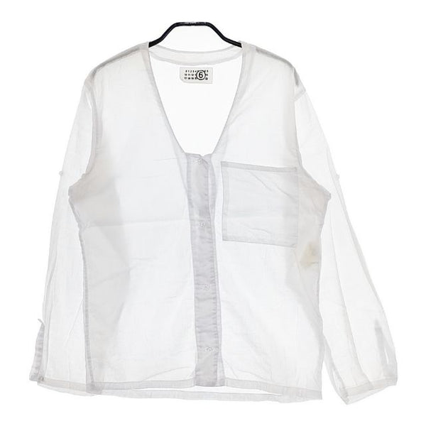 MARTIN MARGIELA MM6 ここのえ イタリア製 コットン ブラウス シャツ ホワイト レディース マルタンマルジェラ【中古】5-0405M∞