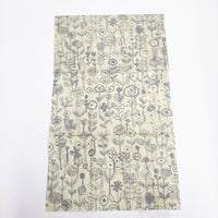 mina perhonen 新品 letter of flower te0015a コットン てぬぐい その他小物 ベージュ グレー レディース ミナペルホネン【中古】5-0414G◎