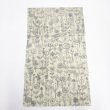 mina perhonen 新品 letter of flower te0015a コットン てぬぐい その他小物 ベージュ グレー レディース ミナペルホネン【中古】5-0414G◎