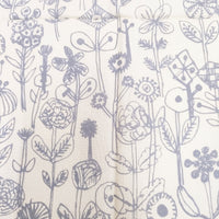 mina perhonen 新品 letter of flower te0015a コットン てぬぐい その他小物 ベージュ グレー レディース ミナペルホネン【中古】5-0414G◎