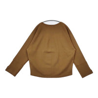 Sally Scott 新品 フェルトウールカットソー 定価23000円 ニットソー セーター ニット ブラウン レディース サリースコット【中古】5-0814T∞