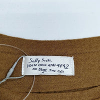 Sally Scott 新品 フェルトウールカットソー 定価23000円 ニットソー セーター ニット ブラウン レディース サリースコット【中古】5-0814T∞