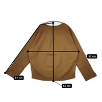 Sally Scott 新品 フェルトウールカットソー 定価23000円 ニットソー セーター ニット ブラウン レディース サリースコット【中古】5-0814T∞
