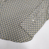 LOISIR リバティ柄カラーボクシーシャツ 長袖シャツ イエロー グリーン ホワイト レディース ロワズィール【中古】5-0807M∞