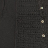 LOISIR ウール 2way ニット カーディガン ブラック レディース ロワズィール【中古】5-0814T∞