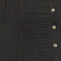 LOISIR ウール 2way ニット カーディガン ブラック レディース ロワズィール【中古】5-0814T∞
