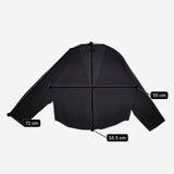 CLASKA D ウッドボタン ウールニット カーディガン ブラック レディース クラスカ【中古】5-0814T∞