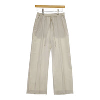green label relaxing 3614-199-2659 イージーパンツ センタープレス パンツ ライトベージュ レディース グリーンレーベルリラクシング【中古】5-0420M△