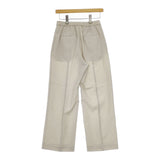 green label relaxing 3614-199-2659 イージーパンツ センタープレス パンツ ライトベージュ レディース グリーンレーベルリラクシング【中古】5-0420M△