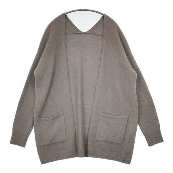 SOEJU フォックス混ポケット付きカーディガン S-00-NT-048 羽織 ガウン カーディガン グレー レディース ソージュ【中古】5-0814T∞
