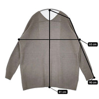 SOEJU フォックス混ポケット付きカーディガン S-00-NT-048 羽織 ガウン カーディガン グレー レディース ソージュ【中古】5-0814T∞
