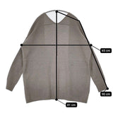 SOEJU フォックス混ポケット付きカーディガン S-00-NT-048 羽織 ガウン カーディガン グレー レディース ソージュ【中古】5-0814T∞