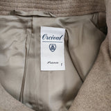 ORCIVAL ドロップショルダー メルトン フーデッド ラウンドカラー ショートコート サイズ1 コート ベージュ レディース オーシバル/オーチバル【中古】5-1007A◆