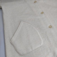 nest Robe 01204-1614 縮絨 コート ウールロング カーディガン オフホワイト レディース ネストローブ【中古】5-0820T∞