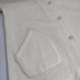nest Robe 01204-1614 縮絨 コート ウールロング カーディガン オフホワイト レディース ネストローブ【中古】5-0820T∞