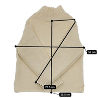 MHL. BRITISH WOOL 595-2263500 スコットランド製 セーター ニット 22AW キナリ ベージュ レディース エムエイチエル【中古】5-0820T∞