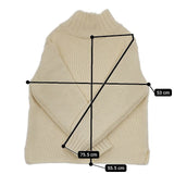 MHL. BRITISH WOOL 595-2263500 スコットランド製 セーター ニット 22AW キナリ ベージュ レディース エムエイチエル【中古】5-0820T∞