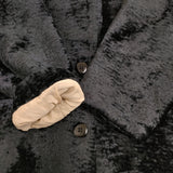 mina perhonen moon dog wa6579 定価151200円 サイズ38 ショート コート ブラック レディース ミナペルホネン【中古】5-1030A◎