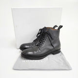 MARGARET HOWELL プレミアムライン HEAVY SOLED ANKLE BOOT レースアップブーツ 578-7270002 ブーツ ブラック レディース マーガレットハウエル【中古】5-0306G◎