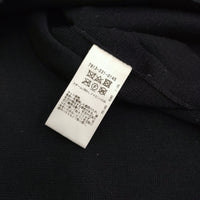 BLAMINK ウールカシミヤ18Ｇクルーネックドロップスリーブニット 7913-231-0145 定価77000円 ブラック レディース ブラミンク【中古】5-0912T♪