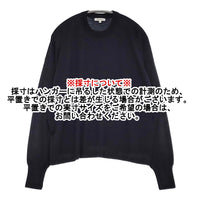 BLAMINK ウールカシミヤ18Ｇクルーネックドロップスリーブニット 7913-231-0145 定価77000円 ブラック レディース ブラミンク【中古】5-0912T♪