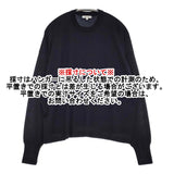 BLAMINK ウールカシミヤ18Ｇクルーネックドロップスリーブニット 7913-231-0145 定価77000円 ブラック レディース ブラミンク【中古】5-0912T♪