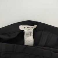 BLAMINK タックデザインコットンラップスカート 7924-299-0212 定価88000円 ロングスカート ブラック レディース ブラミンク【中古】5-0403M∞