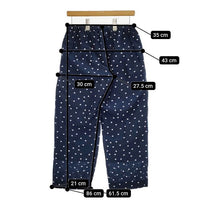 JOURNAL STANDARD relume コットン シルク イージーパンツ 36 ドット パンツ ネイビー レディース ジャーナルスタンダードレリューム【中古】5-0316M∞